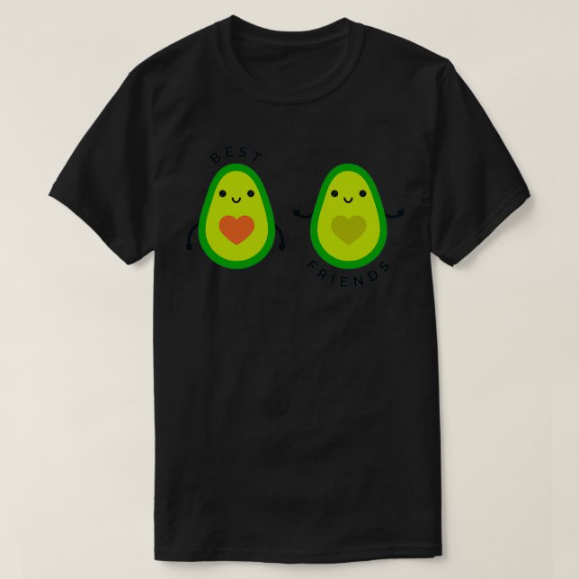 Camiseta melhores amigos do avocado (Frente do Design)