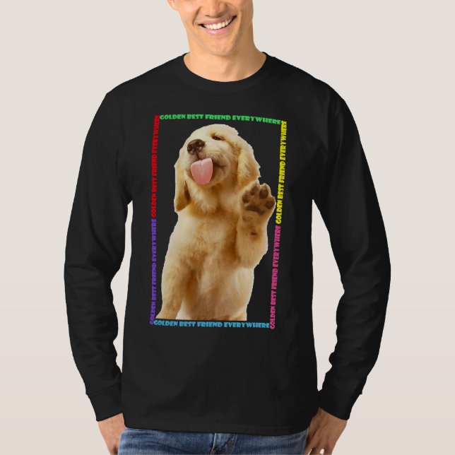 Camiseta Melhores Amigos do ouro Retriever (Frente)