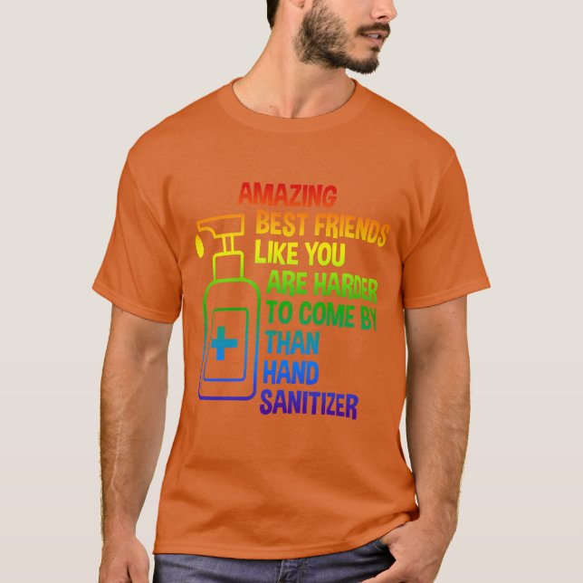 CAMISETA MELHORES AMIGOS INCRÍVEIS COMO SE FOSSE MAIS DIFÍC (Frente)