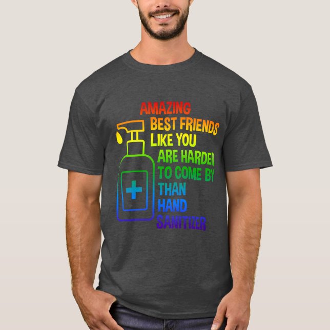 CAMISETA MELHORES AMIGOS INCRÍVEIS COMO SE FOSSE MAIS DIFÍC (Frente)