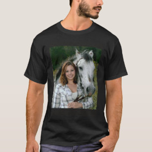 Camiseta Melhores Amigos Jovem Menina com Seu Cavalo