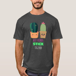 Camiseta Melhores Amigos Juntos - Canhão de Cactus Bonito