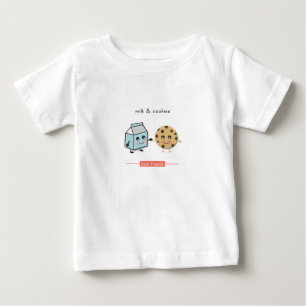 Camiseta Melhores Amigos: Leite e Cookies