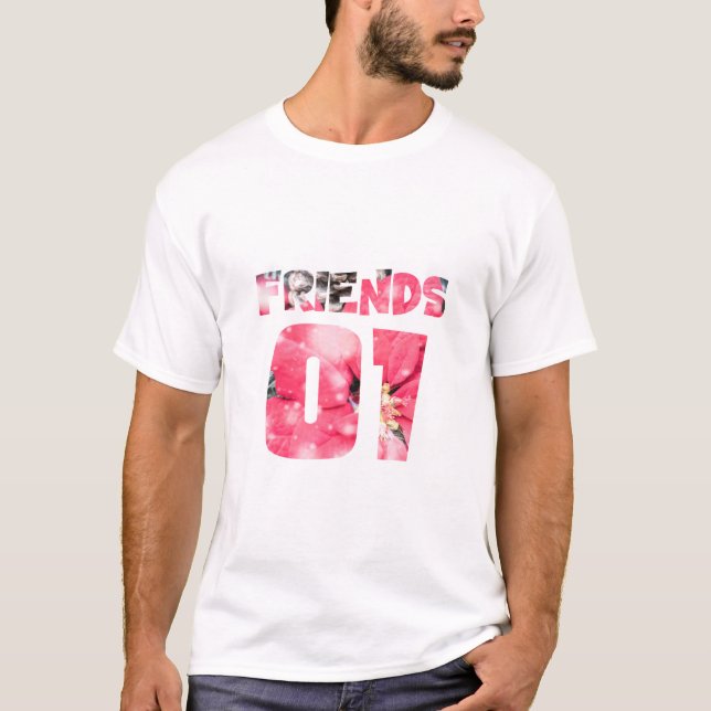 Camiseta Melhores amigos para 3 - amigos (Frente)