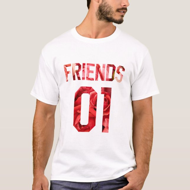 Camiseta Melhores amigos para 3 - amigos (Frente)