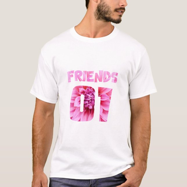 Camiseta Melhores Amigos para 3 - Amigos (Frente)