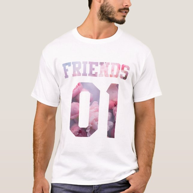 Camiseta Melhores Amigos para 3 - Amigos (Frente)