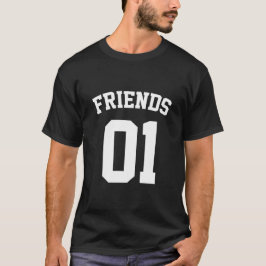 Camiseta Melhores Amigos Para 3 - Amigos 01
