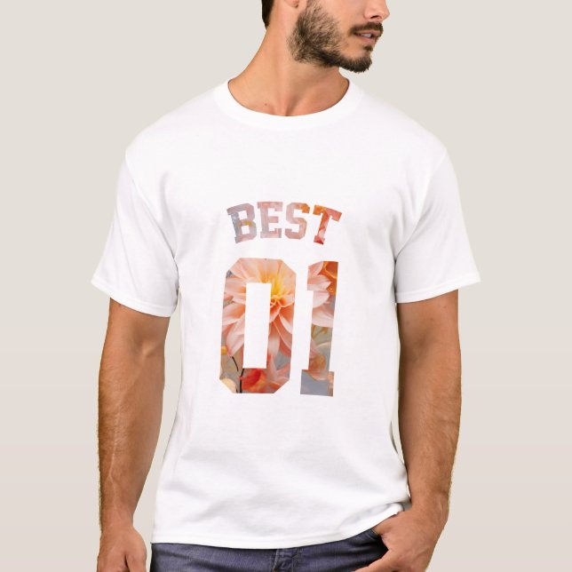 Camiseta Melhores amigos para 3 - melhor 01 (Frente)