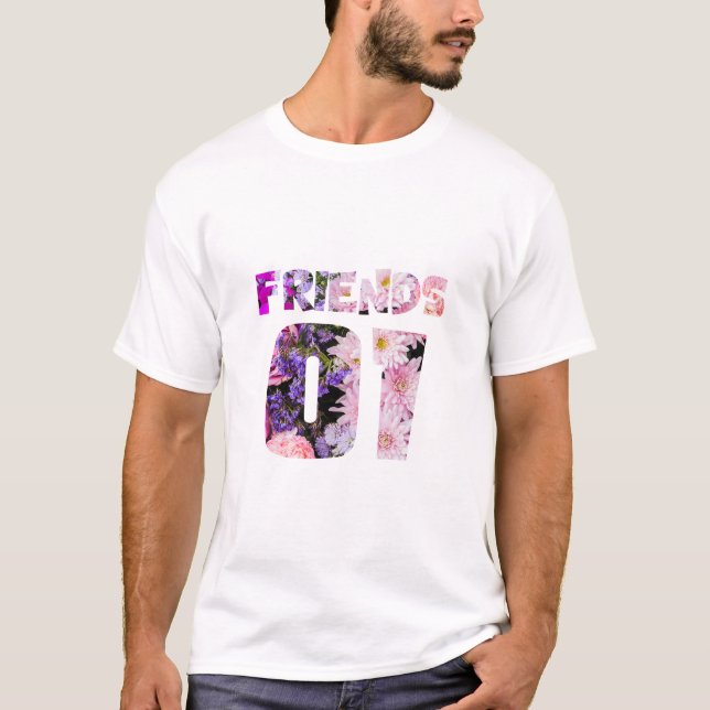 Camiseta Melhores Amigos para 3 - para sempre (Frente)