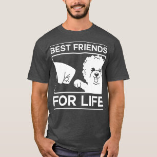 Camiseta Melhores Amigos Para A Vida Bichon Frise Proprietá