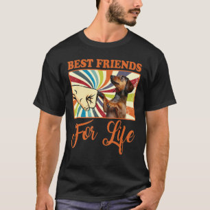 Camiseta Melhores Amigos Para A Vida - Cão De Dachshund