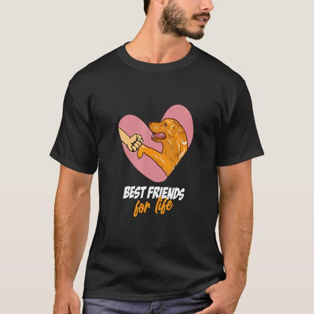 Camiseta Melhores Amigos Para Mães De Cachorro De German sh (Frente)