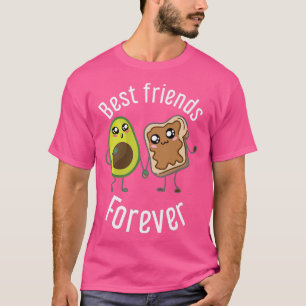 Camiseta Melhores Amigos para sempre Engraçados Avocado Lov
