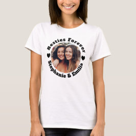 Camiseta Melhores amigos personalizados de fotografia BFF