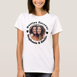 Camiseta Melhores amigos personalizados de fotografia BFF