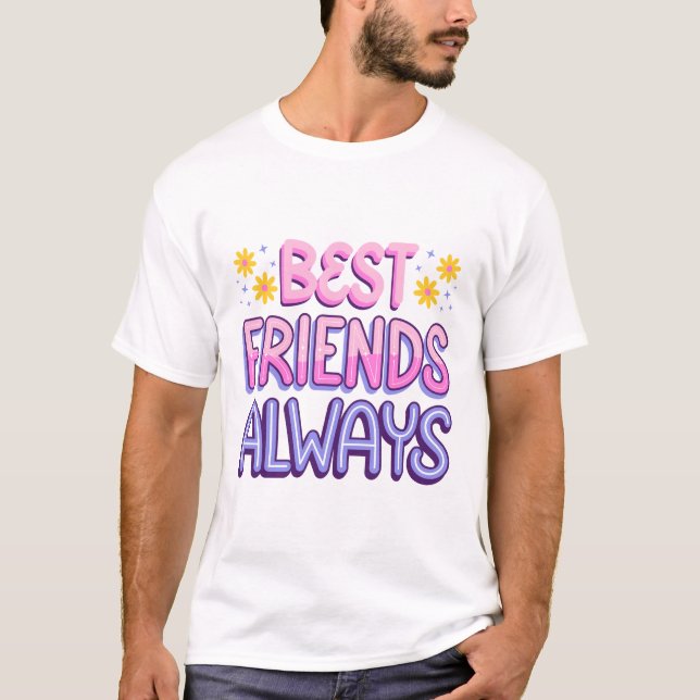 Camiseta Melhores Amigos Sempre (Frente)