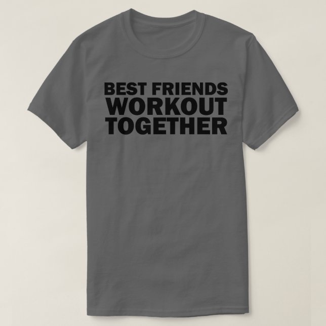 Camiseta Melhores Amigos Trabalhando Juntos Divertimento Co (Frente do Design)