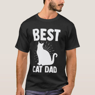 Camiseta melhores animais pai de gato
