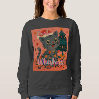 Camiseta Melhores Bigodes! Gato Santa Engraçado