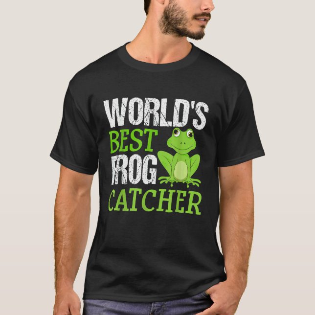 Camiseta Melhores Caçadores de Rãs Meninos do Mundo (Frente)