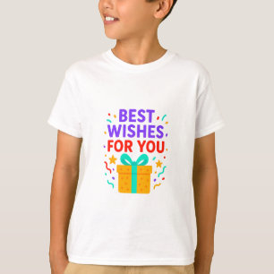 Camiseta Melhores Desejos para Vocês Crianças Caixa de Pres