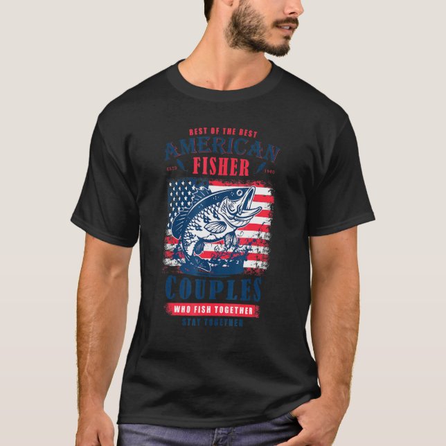 Camiseta Melhores dos Melhores Casais Americanos de Pescado (Frente)
