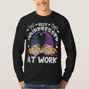 Camiseta Melhores Gnomos De Cabeleireiro Para A Mãe Com Bar