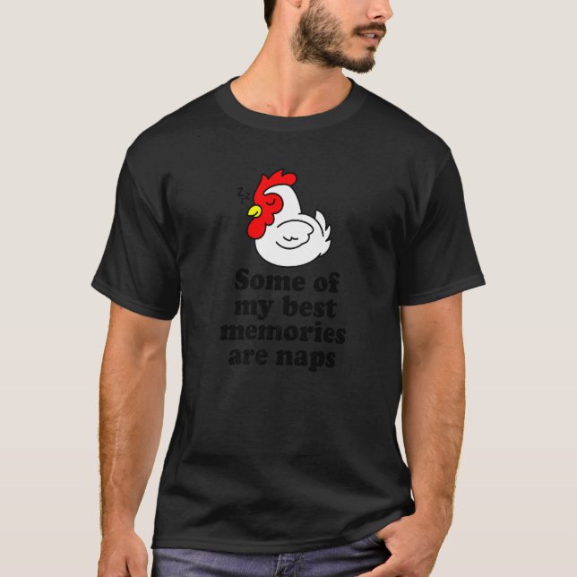 Camiseta Melhores Memórias Sonecas Galinha Adormecida Fofa  (Frente)