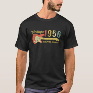Camiseta Melhores Ofertas De Aniversário De 1956 - Guitarra