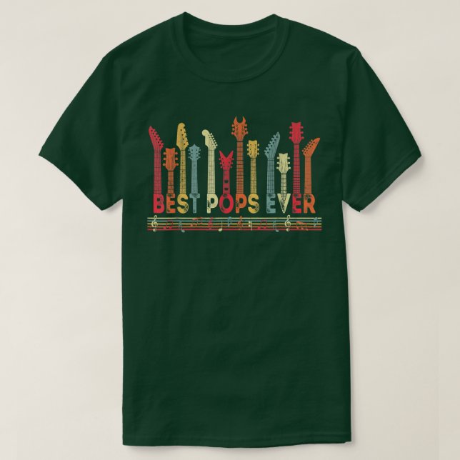 Camiseta Melhores Pop De Lover De Violão Nunca Retroraram P (Frente do Design)
