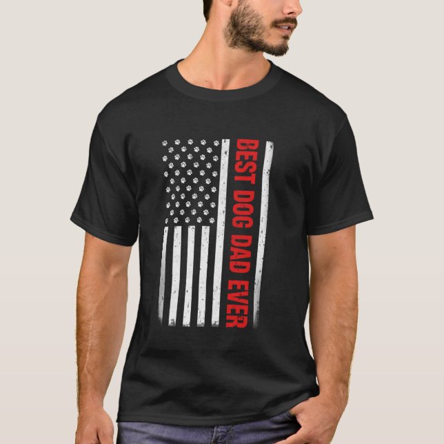 Camiseta Melhores Presentes da Bandeira dos EUA para o Melh (Frente)