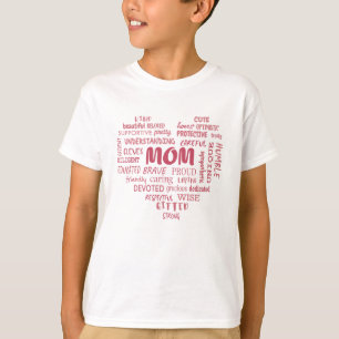 Camiseta Melhores qualidades-mãe e características-mãe Invi
