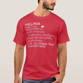 Camiseta Melina Name Melina Definition Melina Female Name M