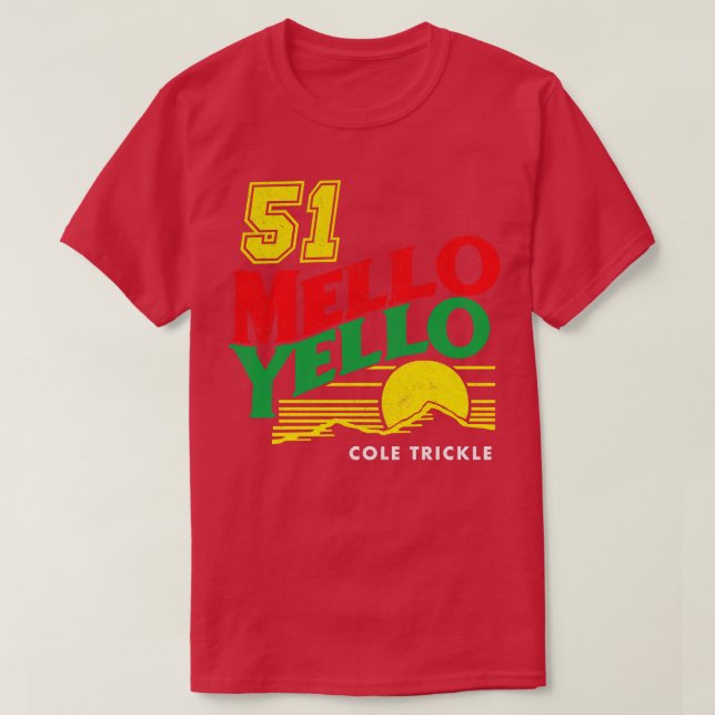 Camiseta Mello Yello Cole Trickle 51 vintage (Frente do Design)