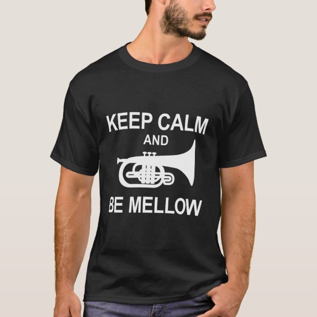 Camiseta Mellofone Fique Calmo E Esteja Com A Banda De Marc (Frente)