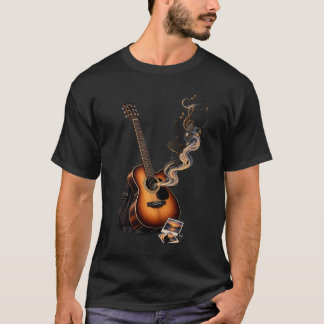 Camiseta Melodia de Violão Acústico – Design para Amantes d