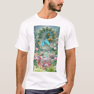 Camiseta Melodia Divina do Senhor Krishna: Flauta Sagrada,