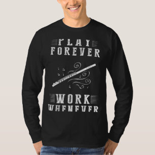 Camiseta Melodias Whimsical Await: Toque Flauta Para Sempre