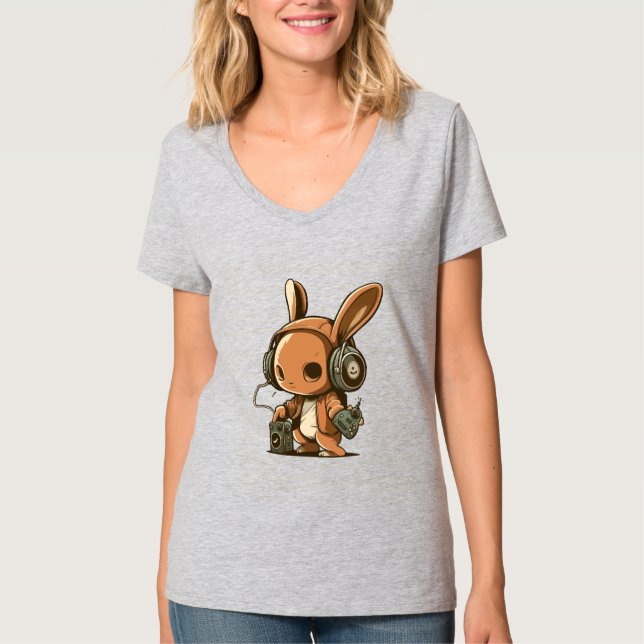 Camiseta Melódico Bunny: Uma Viagem Musical (Frente)