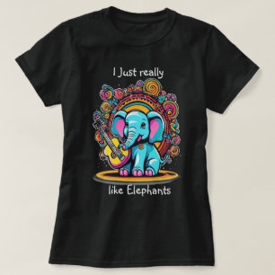 Camiseta Melódico Trunk Serenade Eu gosto muito de elefante