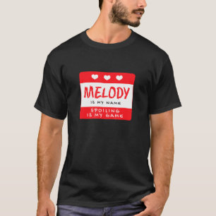 Camiseta Melody É Meu Nome Personalizado De Apelido Ali