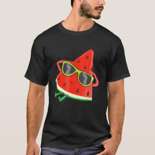 Camiseta Melon Summer Fruta Óculos De Sol Em Melancia