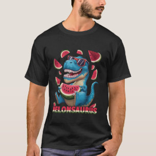 Camiseta Melonsaurus Watermelon Dinosaur Summer Tropical Fr