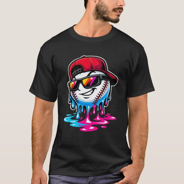 Camiseta Melting Baseball Drip Character (Frente)