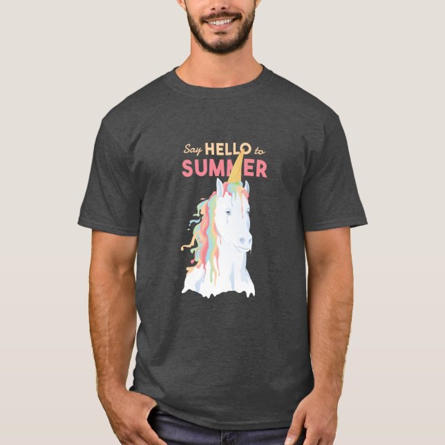 Camiseta Melting Summer Unicorn (Frente)