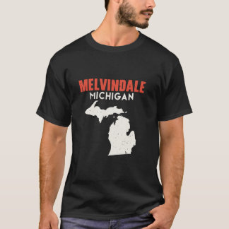 Camiseta Melvindale Michigan State America Viagem Michi