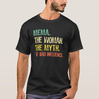Camiseta Mema A Mulher O Mito A Má Influência Retro