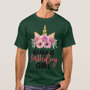 Camiseta Mema Da Rapariga De Aniversário Que Deu Nascimento