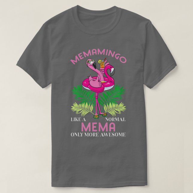 Camiseta Memamingo Mema Flamingo Amor Avó Avó G (Frente do Design)